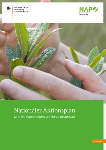 Titelseite der Broschüre Nationaler Aktionsplan Pflanzenschutz 