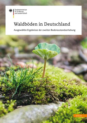Cover Broschüre Waldböden in Deutschland Ausgewählte Ergebnisse der zweiten Bodenzustandserhebung