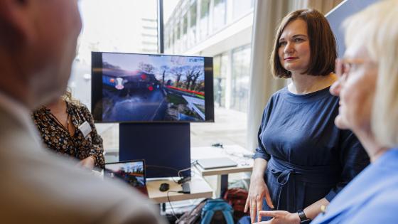 Parlamentarische Staatssekretärin Claudia Müller im Gespräch