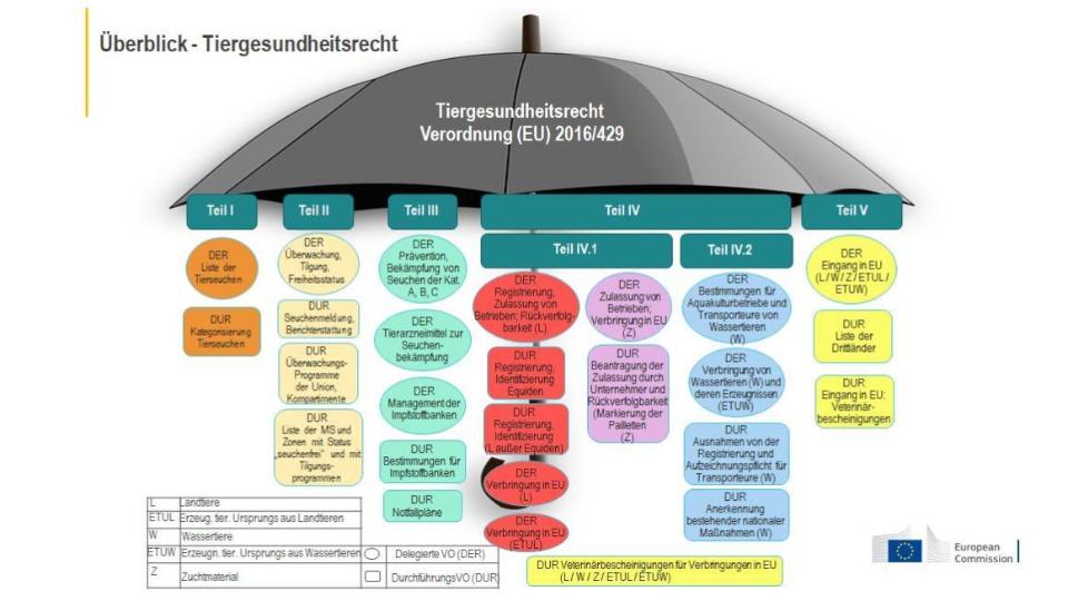 Übersicht über das EU-Tiergesundheitsrecht